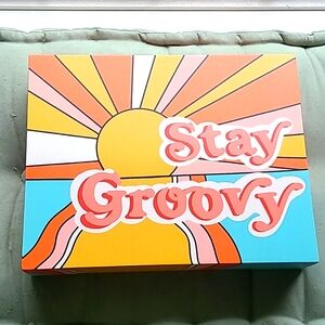 Stay Groovy wrapped canvas wall decor